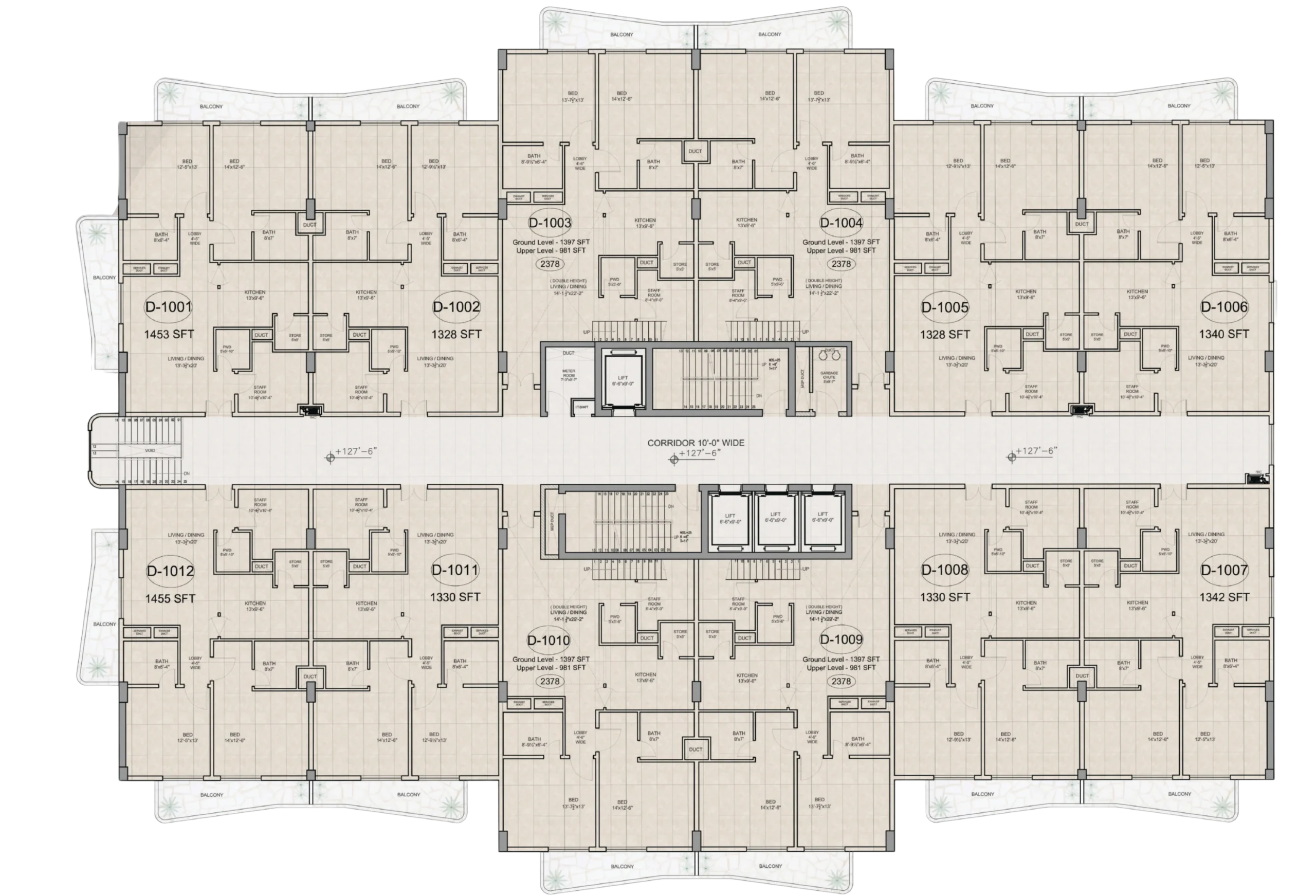 Diamond Tower 10th Floor Plan - DHA Condominiums